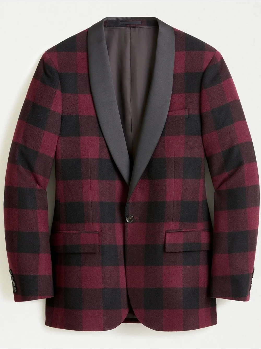 J.Crew Ludlow Slim-fit Buffalo Check Italian Wool Jacket